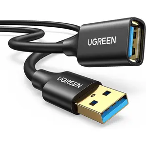 UGREEN USB 3.0 Type-A Male to Female Extension Cable 3M Black – 5Gbps SuperSpeed USB Extension Cable
