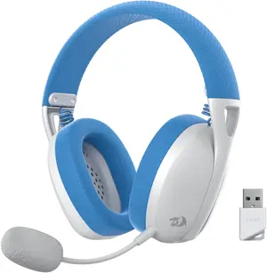 Redragon IRE H848B Tri-Mode Wireless Gaming Headset with Bluetooth 5.0, 2.4GHz Wireless, 7.1 Surround Sound & Detachable Microphone