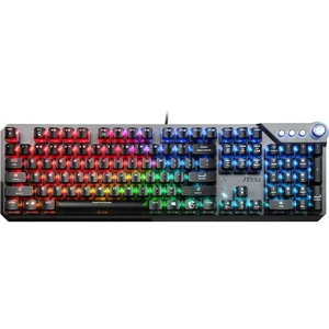 MSI VIGOR GK71 SONIC RED US Wired Mechanical Gaming Keyboard – Full Size, Ultra-Light 35g Switches, RGB Mystic Light, Aluminium Top Plate