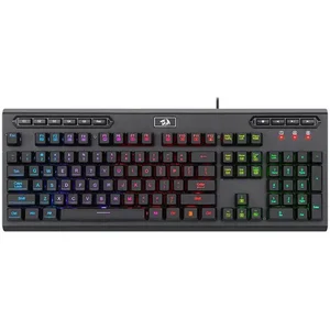 Redragon ADITYA K513 RGB Wired Gaming Keyboard – Mechanical Feel Membrane Keyboard with Rainbow RGB Backlighting for PC Gamers