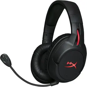 HyperX Cloud Flight Wireless Gaming Headset with 2.4GHz Wireless Connectivity, 30-Hour Battery Life, Detachable Noise-Cancelling Microphone, LED Ear Cups for PC, PS5 & PS4