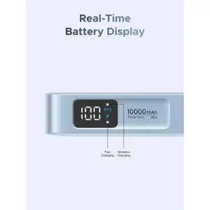 UGREEN 10000mAh Qi2 MagFlow Magnetic Wireless Power Bank – 25W Fast Charging, MagSafe Compatible Portable Battery Pack