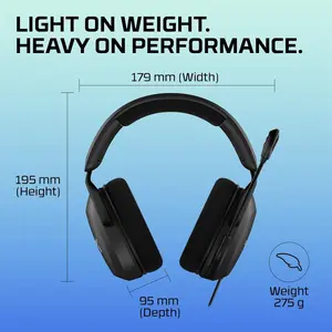 HyperX Cloud Stinger 2 Core Wired Gaming Headset – Lightweight 40mm Drivers, Noise Cancelling Swivel Microphone, PC PS4 PS5 Gaming Headphones