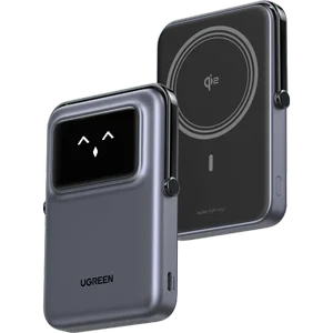 UGREEN Uno Magnetic Wireless Power Bank Black – 10000mAh Portable MagSafe Compatible Wireless Charger with USB-C Fast Charging