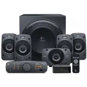 Logitech Z906 THX Certified 5.1 Surround Sound Speaker System – Dolby Digital & DTS Decoding, 1000W Peak Power, 500W RMS Home Theater Audio System