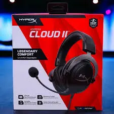 HyperX Cloud II Wired Gaming Headset – 53mm Drivers, DTS 7.1 Surround Sound, Noise Cancelling Mic, USB Control Box