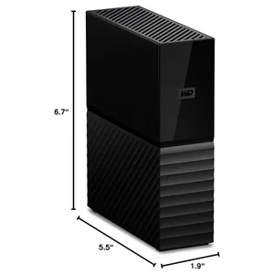 WD My Book 8TB Desktop External HDD (USB 3.2 Gen 1) – High Capacity Storage for PC & Backup, Black