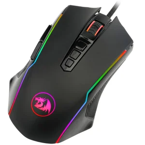 Redragon Ranger M910 Wired RGB Gaming Mouse – 12400 DPI Optical Sensor, 9 Programmable Buttons, Ergonomic RGB Gaming Mouse for FPS, MOBA & Esports