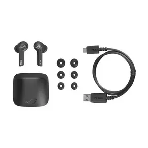 ASUS ROG Cetra True Wireless Gaming Earbuds Black Low Latency Bluetooth Gaming Earphones with ANC for Mobile & PC Gaming
