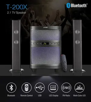 F&D T200X (BAAR Design) 2.1 Bluetooth TV Speakers with All Functions