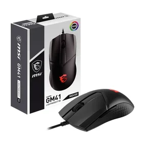 MSI CLUTCH GM41 LIGHTWEIGHT V2 Gaming Mouse – Ultra Light 65g, 16000 DPI, RGB Mystic Light, Wired FPS Gaming Mouse