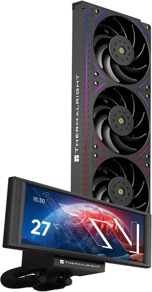 Thermalright TR 360 Trofeo Vision LCD ARGB Black 360mm AIO Liquid CPU Cooler