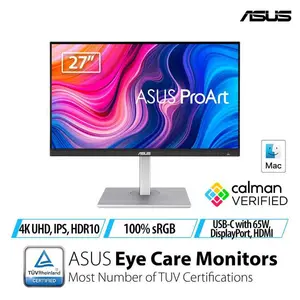 ASUS ProArt PA279CV 27" 4K UHD Professional Monitor - 100% sRGB Color Accurate