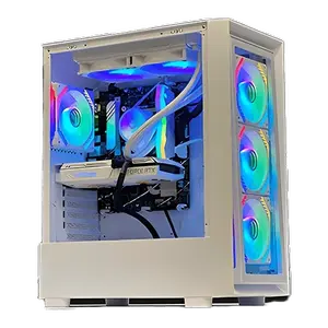 SONIC C05 White Gaming Case With 4 Infinity ARGB Fans & Tempered Glass Side Panel