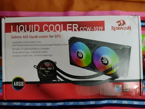 Redragon CCW-1019 240mm ARGB Liquid CPU Cooler AIO Cooler with Digital Display 120mm Fans Intel AMD Gaming PC Water Cooling System