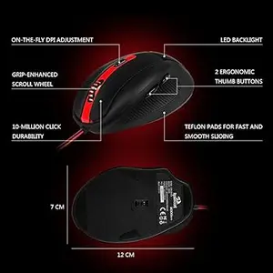 Redragon SMILODON M605 Wired Gaming Mouse 2000 DPI 6 Button LED Backlit Optical Gaming Mouse for PC Laptop FPS MOBA Gaming