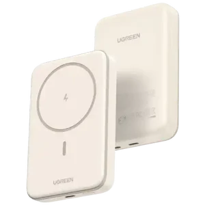 UGREEN PB561 10000mAh Mini Magnetic Wireless Power Bank White – 20W PD Fast Charging, MagSafe Compatible Portable Charger