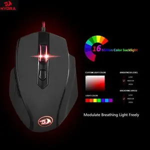 Redragon M709-1 TIGER-2 RGB Wired Gaming Mouse 7200 DPI 7 Buttons Ergonomic Gaming Mouse for FPS MOBA