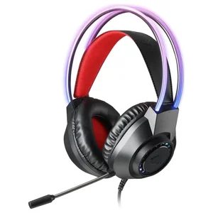 Redragon SCREAM H231 RGB Wired Gaming Headset with Noise Cancelling Microphone | Stereo Gaming Headphones for PC, PS5, Xbox & Mobile