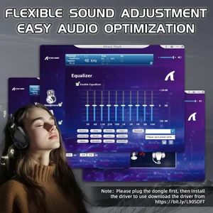 Attack Shark L90 Gaming Headset, Tri-Mode Bluetooth 5.3, 2.4GHz, 3.5mm, 7.1 Surround Sound, RGB Lighting, Black