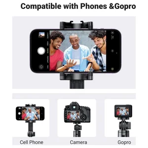 UGREEN LP568 Bluetooth Selfie Stick Tripod Black | Extendable Wireless Selfie Stick with Remote Shutter for iPhone, Android, Vlogging & Live Streaming