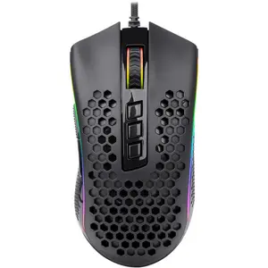 Redragon Storm Elite M988 RGB Ultra-Lightweight Wired Gaming Mouse – 12400 DPI PixArt Sensor, RGB Honeycomb Gaming Mouse, 6 Programmable Buttons, Esports FPS Gaming Mouse