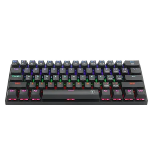 T-Dagger Arena TGK321 61-Key 60% Mechanical Gaming Keyboard with Outemu Blue Switches, Rainbow Backlight & N-Key Rollover