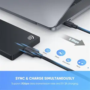 UGREEN USB Type-C to Micro USB 3.0 Micro-B Male Cable 1M Black – 5Gbps Data Transfer & Fast Charging