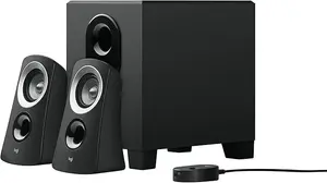 Logitech Z313 2.1 Multimedia Speaker System with Subwoofer – 50W Peak Power, 25W RMS Stereo Speakers, Deep Bass