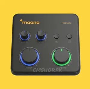 MAONO PS22 Lite Audio Interface Mixer USB Recording Sound Card for Podcast Streaming Music Production