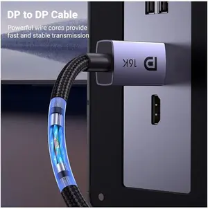 UGREEN DisplayPort 2.1 16K Cable 3M 80Gbps DP Male to DP Male Ultra HD Display Cable