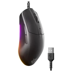 SteelSeries Rival 3 Gen 2 RGB Gaming Mouse Black – 8500 DPI TrueMove Core Sensor, 6 Programmable Buttons, Ultra-Lightweight Esports Mouse