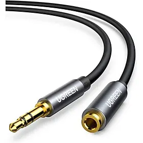 UGREEN 3.5mm Male to Male AUX Audio Cable 1.5M Blue | Gold-Plated Metal Shell Braided Stereo Cable for Car, Smartphone, Laptop, Speakers & Headphones