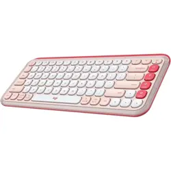 Logitech POP Icon Keys Compact Wireless Keyboard | Rose Off White