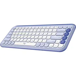 Logitech POP ICON KEYS Compact Wireless Keyboard | Lilac Off White English