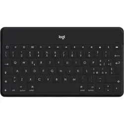 Logitech KEYS-TO-GO Ultra-light, Ultra-Portable Bluetooth Keyboard for iPhone, iPad, Apple TV and Mac - Black