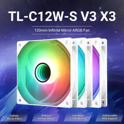 Thermalright TL-C12W-S V3 X3 ARGB 120mm Case Fan