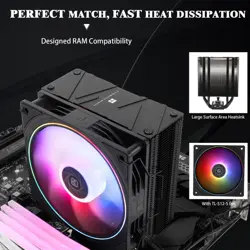 Thermalright TR Assassin Spirit 120 Vision EVO ARGB Black CPU Air Cooler (LCD Display Edition)