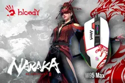 Bloody W95 Max Naraka Extra Fire Gaming Mouse Ultra Core Activated RGB 12000 CPI 2000Hz Gaming Mouse