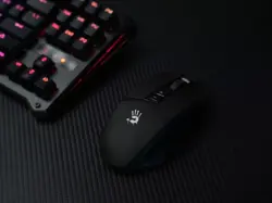 Bloody R36 Ultra Dual Mode Wireless Gaming Mouse Stone Black 12000 DPI PAW3313 Sensor 1ms Wireless Gaming Mouse
