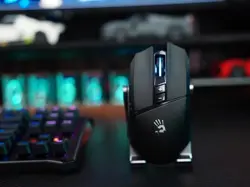Bloody R36 Ultra Dual Mode Wireless Gaming Mouse Stone Black 12000 DPI PAW3313 Sensor 1ms Wireless Gaming Mouse