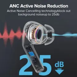 Joyroom JR-TA2 ANC Noise Reduction Wireless Earbuds - Black
