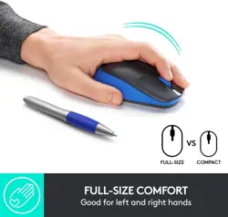 Logitech M190 Full-Size Wireless Mouse | Blue