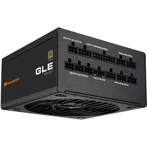 Cougar GLE 1200W Power Supply, 80 PLUS Gold, Fully Modular, PCIe 5.1 12+4 Pin, ATX 3.1, Japanese Capacitors, HDB Fan