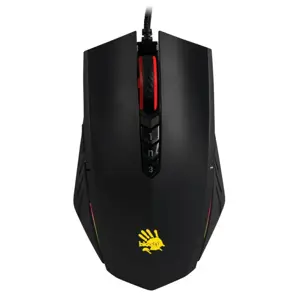 Bloody A70 Light Strike RGB Gaming Mouse Stone Black Ultra Core 3 & 4 Activated 4000 CPI Optical Sensor 0.2ms Esports Wired Gaming Mouse