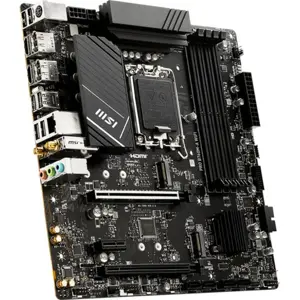 MSI PRO B760M-A WiFi Intel DDR5 microATX Motherboard - LGA1700, PCIe 4.0, WiFi 6E, 12th/13th/14th Gen Ready