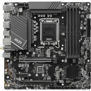 MSI PRO B760M-A WiFi Intel DDR5 microATX Motherboard - LGA1700, PCIe 4.0, WiFi 6E, 12th/13th/14th Gen Ready