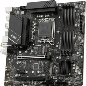 MSI PRO B760M-A WiFi Intel DDR5 microATX Motherboard - LGA1700, PCIe 4.0, WiFi 6E, 12th/13th/14th Gen Ready