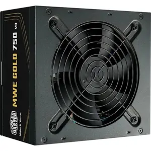 Cooler Master MWE Gold 750 V3 Non-Modular PSU, 750W, 80 Plus Gold, ATX 3.1, Zero RPM Mode