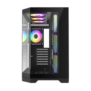 GameMax Hype-A Full-View Mid Tower ATX Gaming Case Black